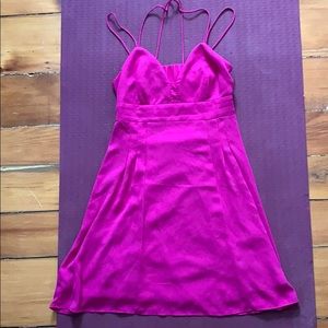 Magenta Spaghetti Strap Dress